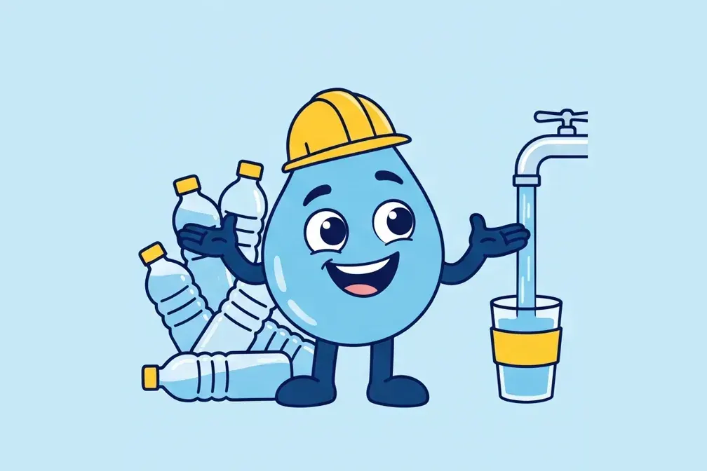 Ted vous explique : Eau en bouteille ou osmoseur : quelle solution est la plus économique sur 5 ans